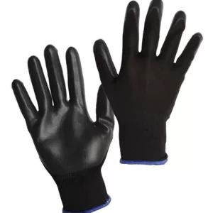 GUANTE TEJIDO TALLE 8 S/COSTURA NEGRO RECUB NITRILO