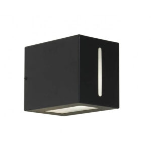 Bidireccional PVC E27 1 Luz c/Rejilla Negro
