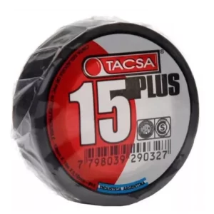 CINTA AISL. PVC TACSA - 20 MTS NEGRA