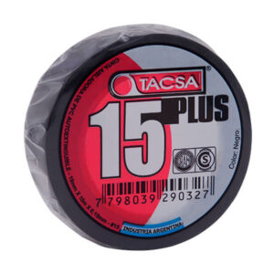CINTA AISL. PVC TACSA - 10 MTS NEGRA
