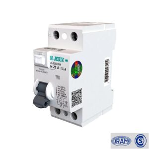 DISYUNTOR DIFERENCIAL JELUZ - 2 x 25 A. Inc:6 kA N. IRAM