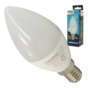 LAMPARA VELA LED 5W E14 LUZ FRIA CANDELA