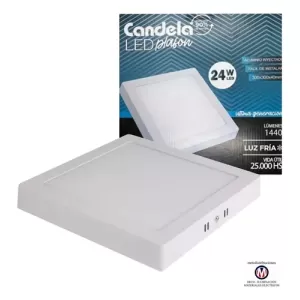 PANEL LED 24W CUADRADO LUZ FRIA CANDELA