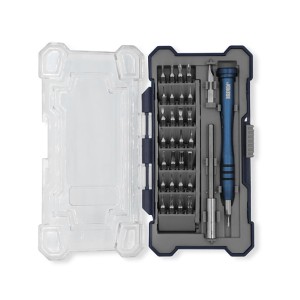 DESTORNILLADORES PORTA PUNTAS PRECISION 34 PIEZAS TX/PL/PH/PZ/HEX BREMEN