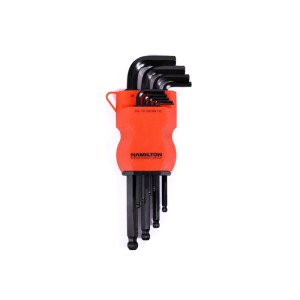 JUEGO LLAVES HEXEGONALES PULGADAS EXTRA LARGAS 9 UNIDADES