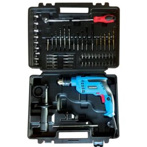 TALADRO 13MM 710W PERCUTOR SELECTOR DE VELOCIDAD CON KIT GAMMA