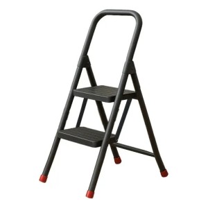 BROKTOOLS - ESCALERA METALICA 2 ESCALONES GRIS
