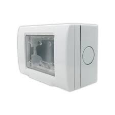 CAJA ESTANCA P/3 MOD. C/TAPA TRANSP KALOP