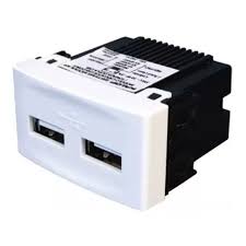 KALOP - MODULO TOMA USB BLANCO