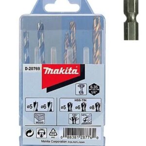JUEGO MECHAS 1/4 DE 5PCS  MAKITA