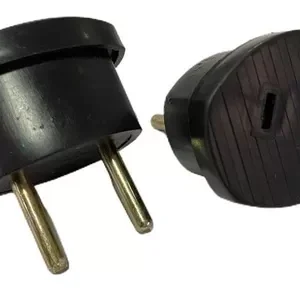 ADAPTADOR 220-110 PATA REDONDA NEGRO