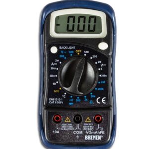 MULTIMETRO DIGITAL CON MEDIDOR DE TEMPERATURA BREMEN®
