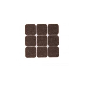 FIELTRO RECTANGULAR 20 MM X 32 UNIDADES MARRON