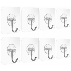 GANCHO  METALICO AUTOADHESIVO MULTIUSO BLANCO