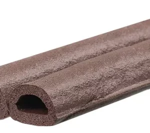 BURLETE GOMA AUTOADHESIVO  MARRON PERFIL E 5,2 M