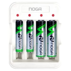 CARGADOR PILA NOGA NGA-5300 AA/AAA - USB CON DOS PILAS AA Y DOS PILAS AAA