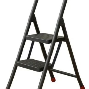 BROKTOOLS - ESCALERA METALICA 2 ESCALONES GRIS