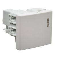MODULO 2 PUNTOS TECLA 1 1/2 PLATINUM BLANCO JELUZ