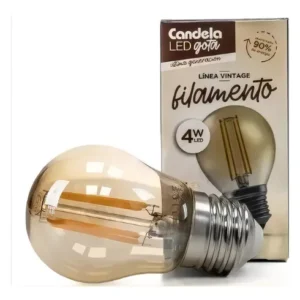 CANDELA - LAMPARA FILAMENTO LED GOTA 4W  E27