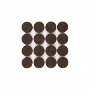 FIELTRO CIRCULAR 30 MM X 18 UNIDADES MARRON