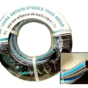 MANGUERA RIEGO GIBER - 1/2" ANTI TORSION - EL METRO