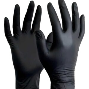 GUANTE EXAMINACION NITRILO - AZUL - NEGRO TALLES S-M-L-XL (0.02 EL PAR)
