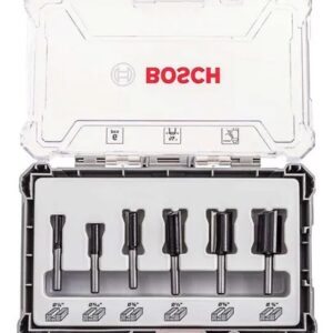 Set De Fresas Bosch 1/4 6piezas Rectas Fresadora