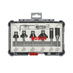Kit Set 6 Fresas Bosch Terminacion Madera 1/4