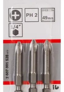 PUNTA DESTOR. BOSCH PHILLIPS - PH #3x49mm Blister x  3 U