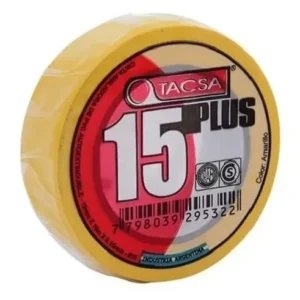 CINTA AISL. PVC TACSA -   10 MTS AMARILLA